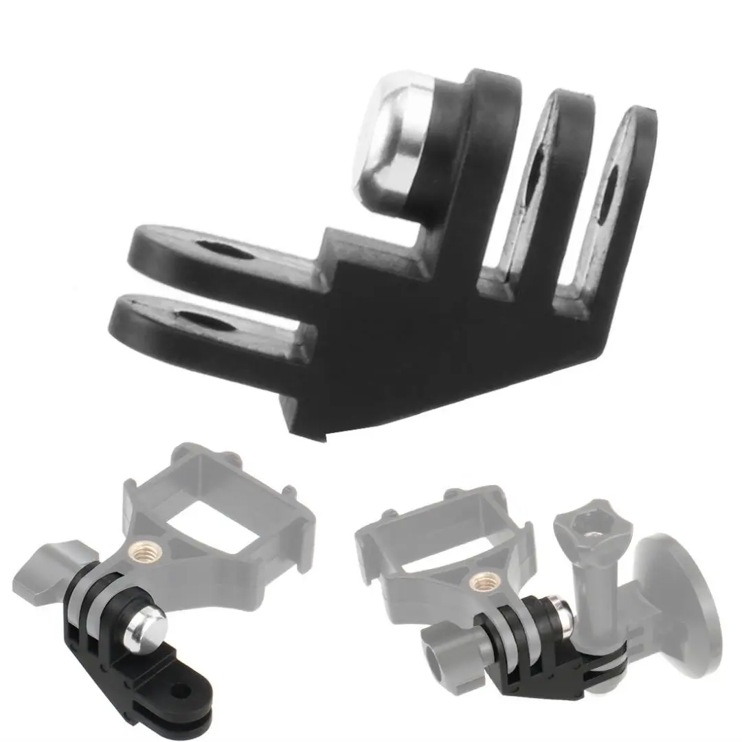 

Plastic 90 Degree Direction Adapter Elbow Mount with Thumb Screw for GoPro Hero 11 10 9 8 7 5 SJCAM Eken Action Camera Accessory