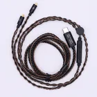 Адаптер декодирования типа c DAC calbe ALC5686 Для Shure MMCX Se215 SE846, однокристальный медный кабель с микрофоном