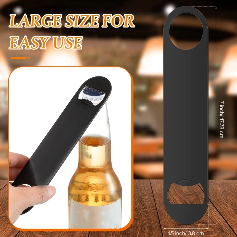 

20 Pack Flat Bottle Opener Stainless Steel Beer Openers Solid Bottle Cap Opener Heavy Duty Bar Blade Bottle Opener