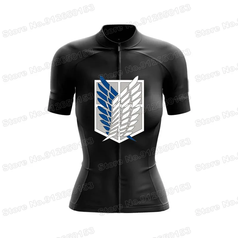 Женская футболка с коротким рукавом и принтом атака на Титанов |