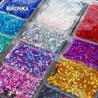 4 pcs holographic star nail glitter sequins set for nail art decorations laser silver gold galaxy paillettes flakes diy manicure