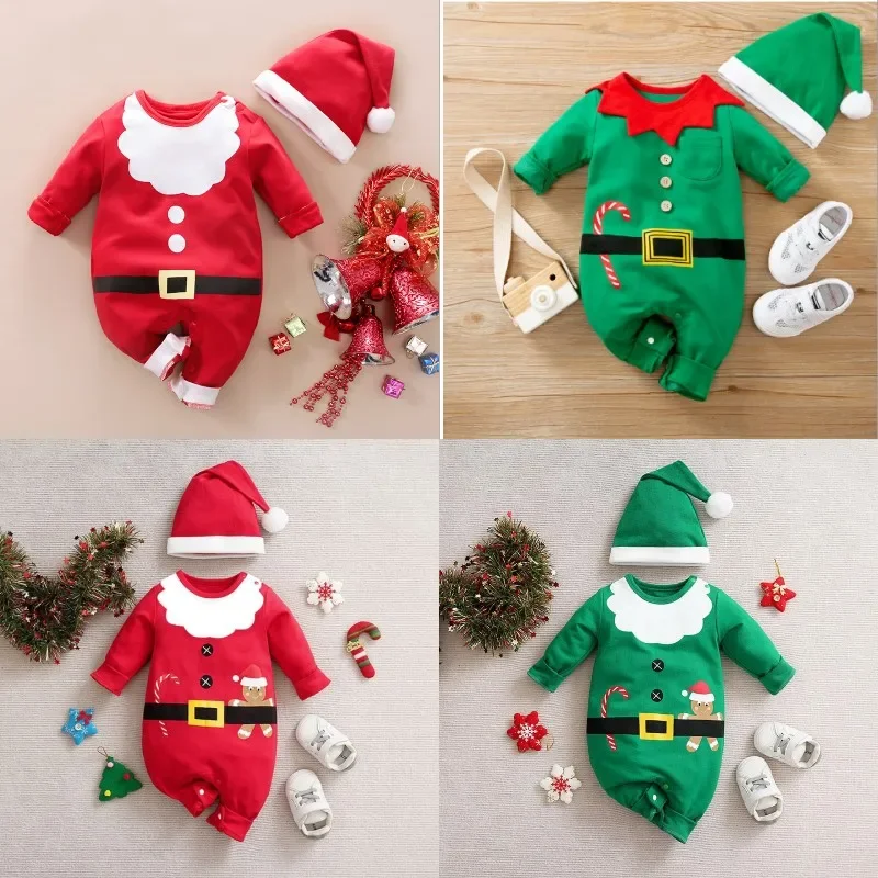 Костюм эльфа для косплея Рождественский костюм Санта-Клауса маленьких мальчиков