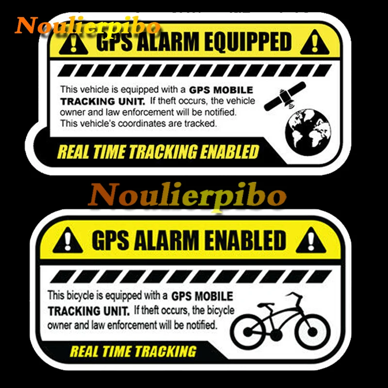 

GPS Tracking Sticker Bicycle Anti-theft Decal Die Cut Vehicle Security Outside Window Decal Reflective Waterproof PVC Decal