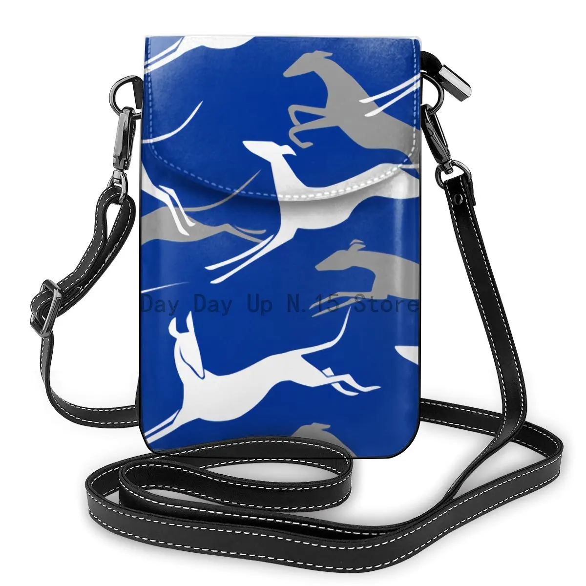 

Ladies Mini Shoulder Bag Greyhound Dog Woman Simple Mobile Phone Bag Women Pu Messenger Bags Kawaii Small Flap Purse For Female