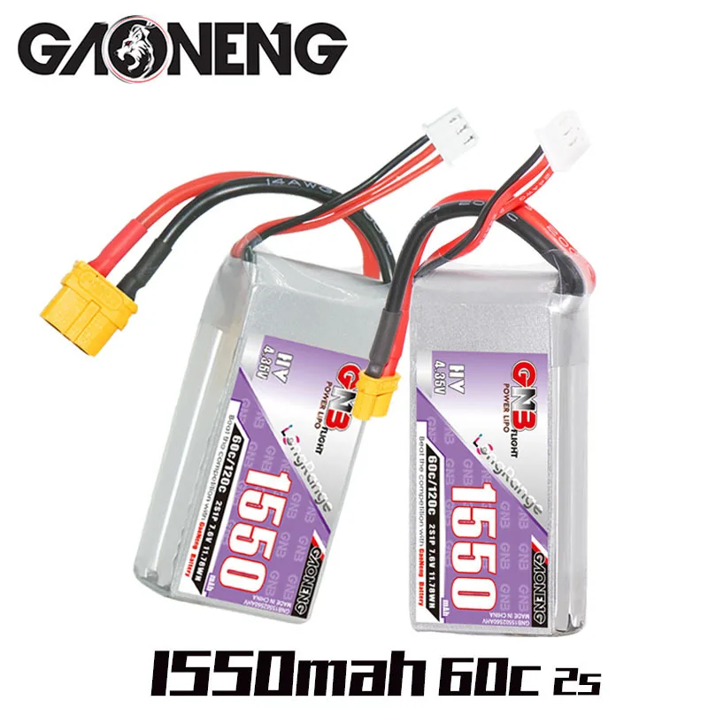 

RC FPV гоночный Дрон аккумулятор 2s 7,6 В 1550 мАч 60c/120c LiPo батарея для радиоуправляемого вертолета квадрокоптера запасные части HV 7,6 В батарея