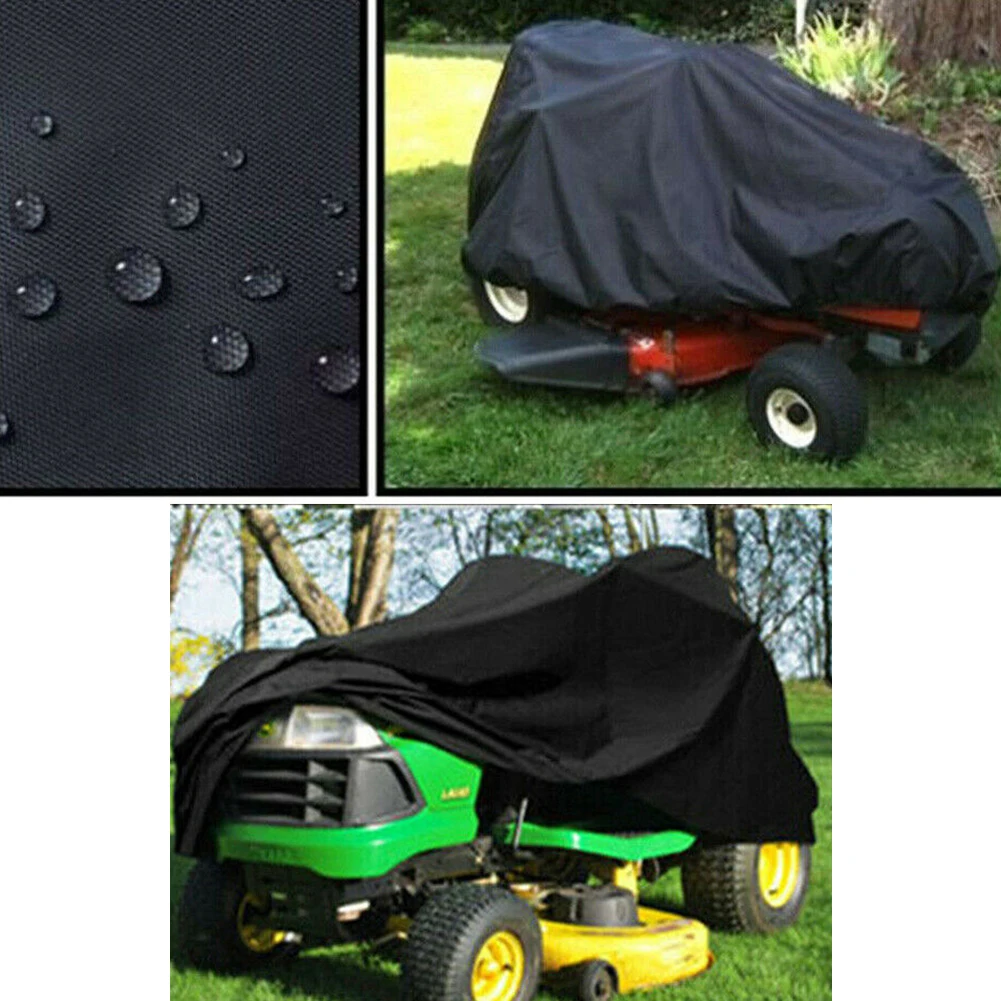 

72 X 54 X 46 In Lawn Mower Cover Garden Tool 210D Oxford Adjustable And Birds Drawstring Lock Lawn Mower Parts