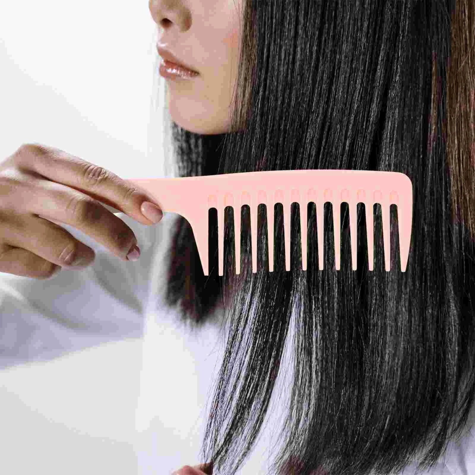 

4 Pcs Wide Tooth Hair Comb Combs Travel Smooth Long Women Stylish Household Home
