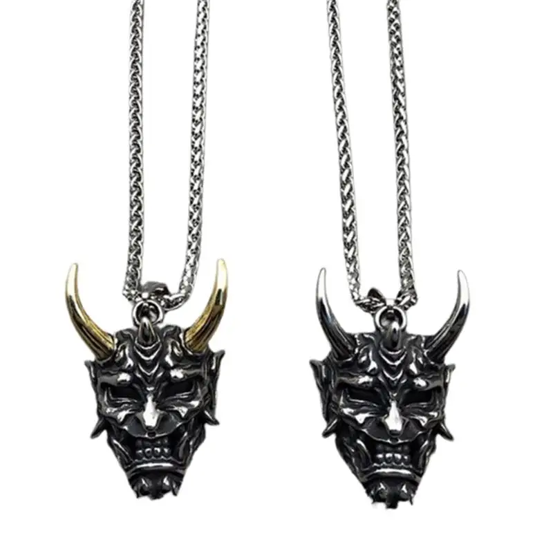 Подвеска для автомобиля из нержавеющей стали с изображением злого демона черепа