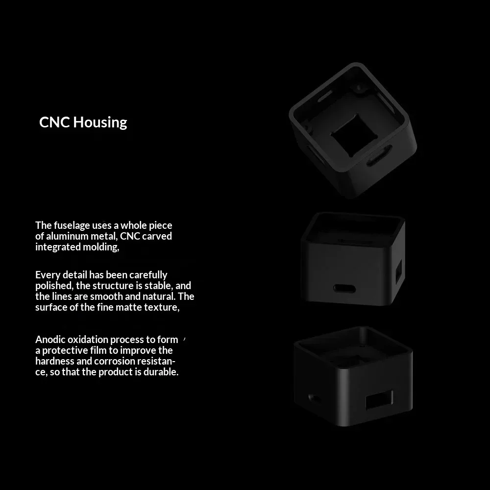 Фото Механическая мини-клавиатура EleksMaker OKHUB из алюминиевого сплава с USB-док-станцией, программируемая макроклавиатура для программистов и игр OSU №3