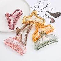 new arrive elegant transparent large hair claw women girls acrylic big hair clips hairpins hair accessories ponytail gifts
