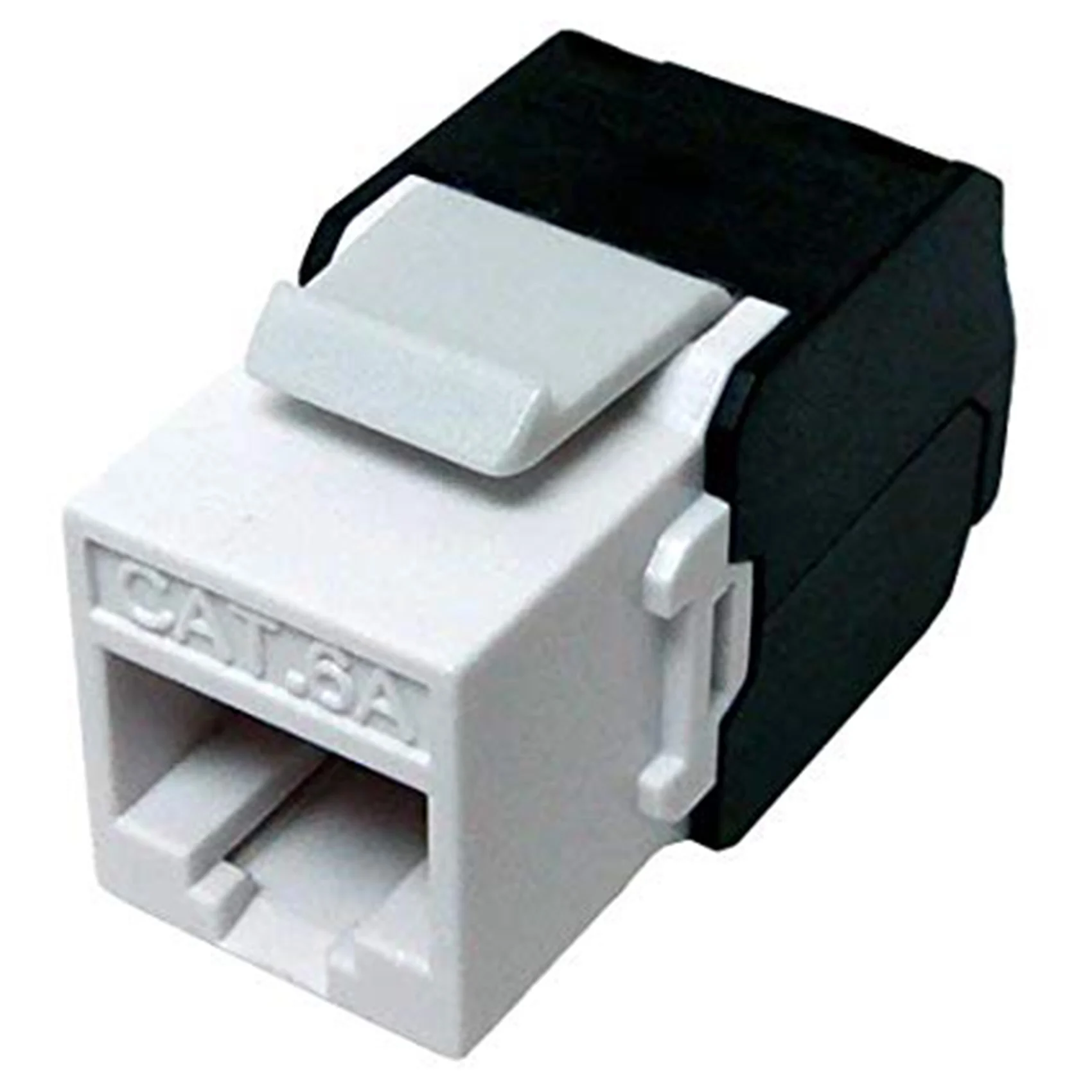 10 шт. в упаковке Cat6A RJ45 Keystone Jack — совместимость с Cat6 без инструментов 180 градусов