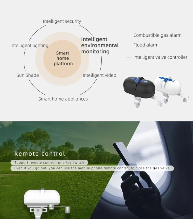 

Умный клапан для воды и газа Tuya ZigBee, автоматизация, голосовое управление, работает с Alexa Google Assistant, Smart Life, умный дом
