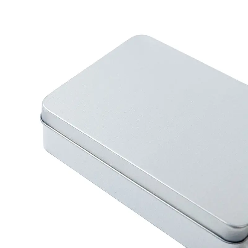 

Seam Welding Easy Open End Rectangle Shape Heat Printing Sublimation Sliding Candy Biscuit Cigar Metal Tin Case Can Box