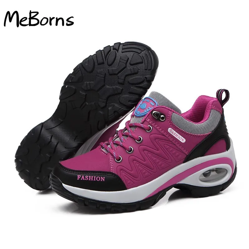 

Sneakers Womens Air Cushion Athletic Running Shoes Walking Breathable Sport Lace Up Hight Platform Casual Shoes