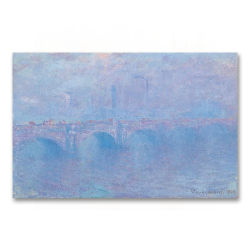 Клод Моне Мист Вотерлоо эффек из брууиляра Репродукция картины маслом