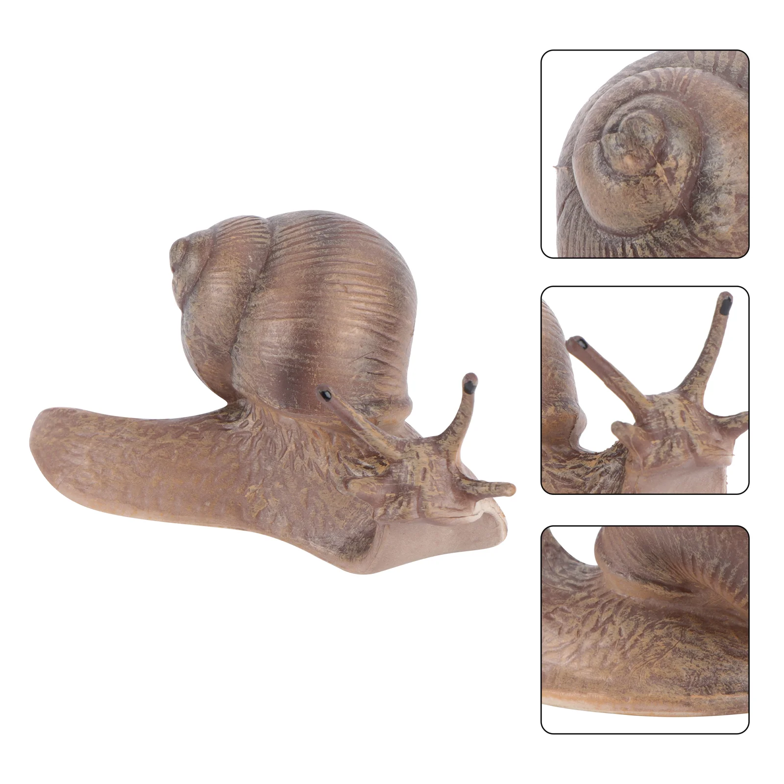 

Snail Statue Garden Terrarium Decor Miniatures Figurines Lawn Ornament Toy Realistic Outdoor Snails Figurine Miniature Mini