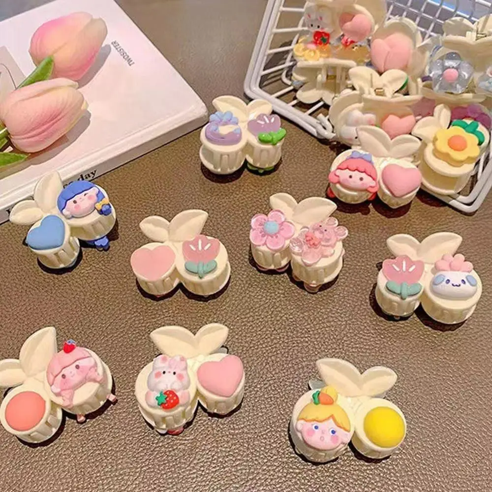 

Резиновая заколка для волос в виде кролика для девочек, детская заколка для волос в виде вишни, аксессуары для волос в Корейском стиле