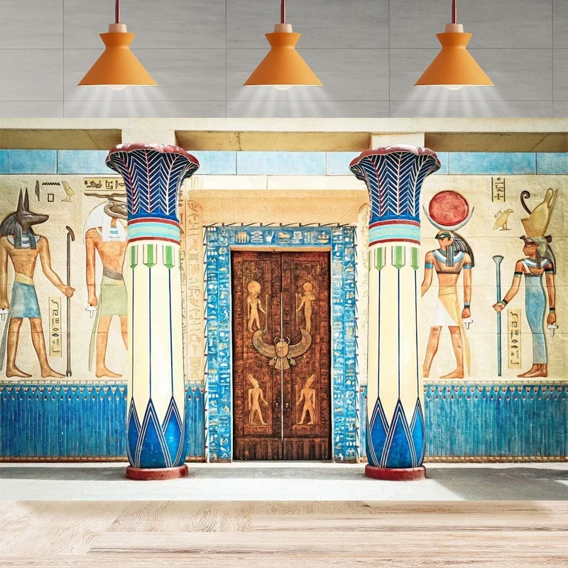 Фон для фотосъемки с изображением древнего египетского писем Фараона иероглифов