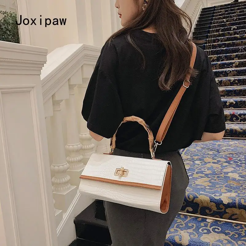 

Новая роскошная сумка-тоут под дерево, женская сумка-тоут, крокодиловая сумка-тоут через плечо