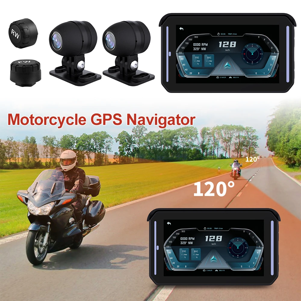 5-дюймовый GPS-монитор HD 1080P Беспроводной Carplay Для Android