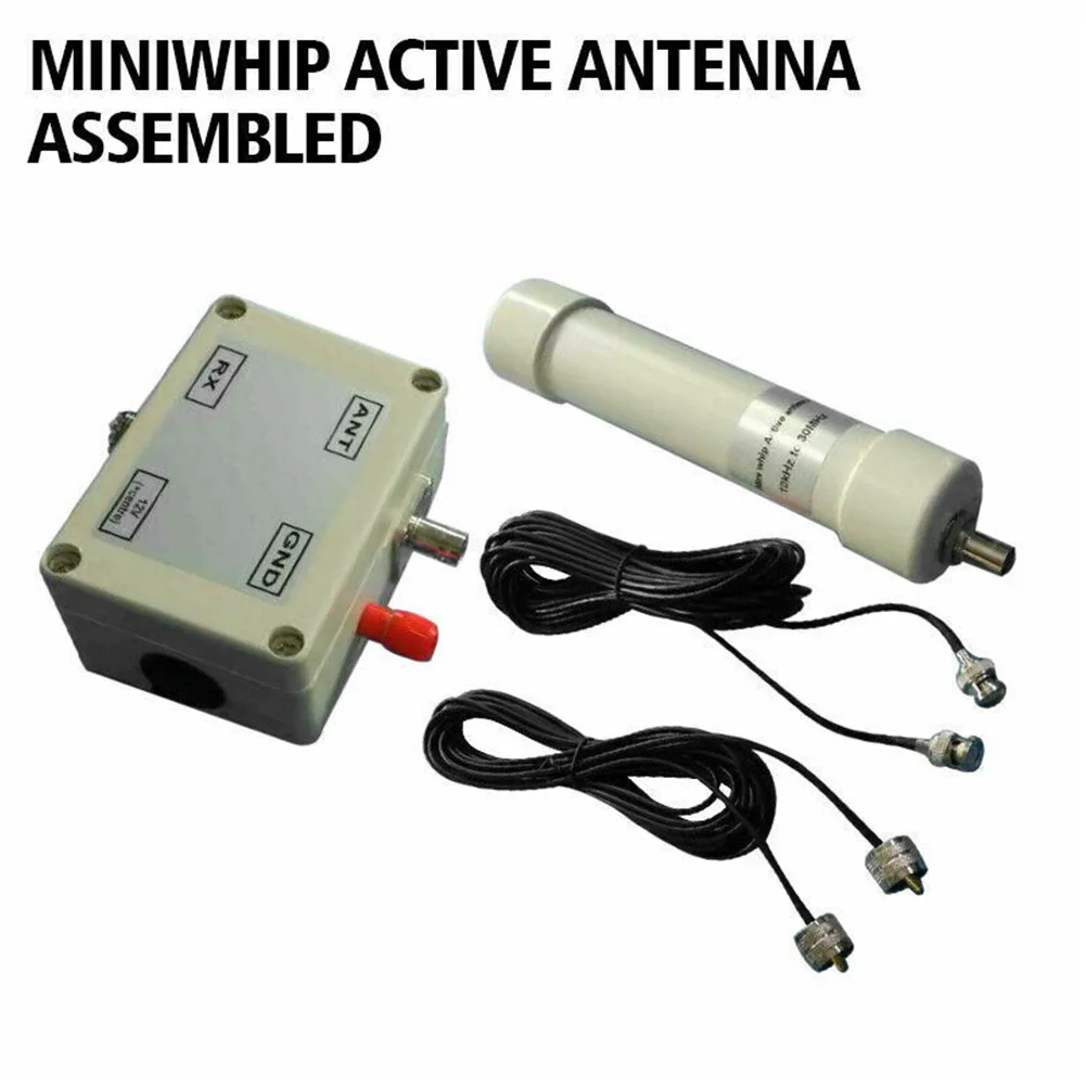 

VLF LF HF VHF Vehicle Shortwave 10KHz To 30MHz Amplifier In Box Portable Sdr RX Easy Install Active Antenna Mini Whip Assembled