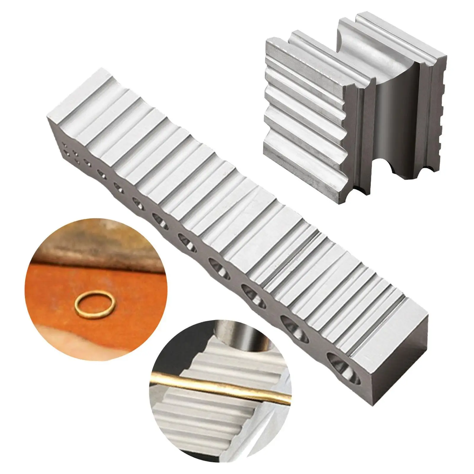 Прочные полукруглые канавки Swage Block для браслетов колец