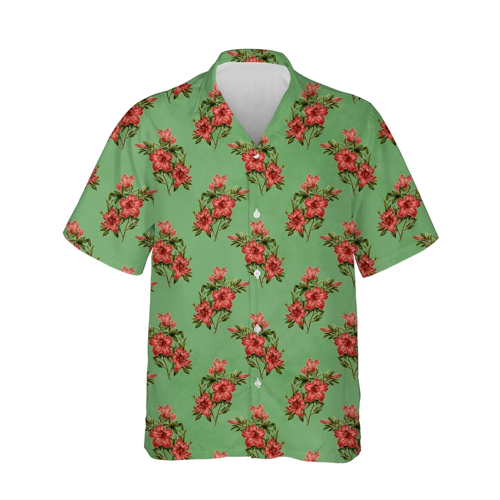 Jumeast New 3D Summer Shirts For Men Mens Hawaiian Shirt Short Sleeve Casual Fashion Breathable Streetwear Comfortable Blouses