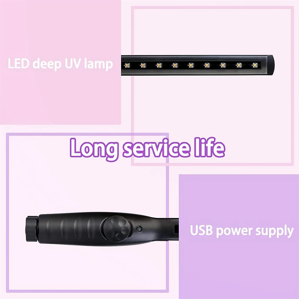 

Ручной светодиодный Светодиодный УФ-светильник 270нм длина волны туалетный УФ-светильник инструмент для удаления запаха