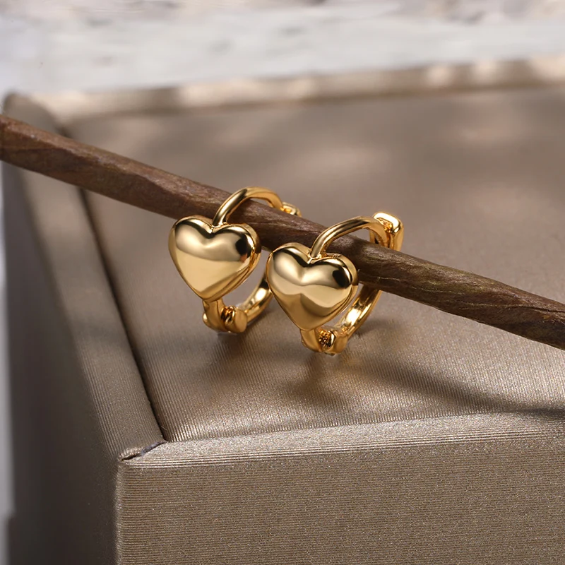 

Simple Star Heart Rabbit Hoop Earrings For Women Boho Jewelry 2022 New Arrive Ear Rings Best Friend Gifts Bijoux Femme