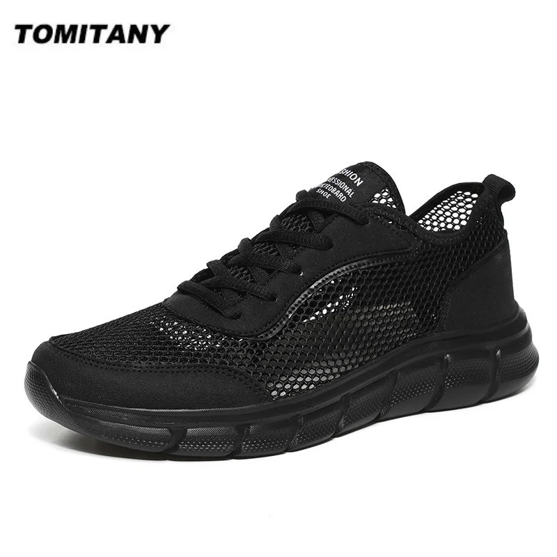 

Summer Mesh Shoes Men Sneakers Breathable Light Men's Casual Shoes Lace-Up Walking Footwear Tenis Masculino Zapatillas Hombre