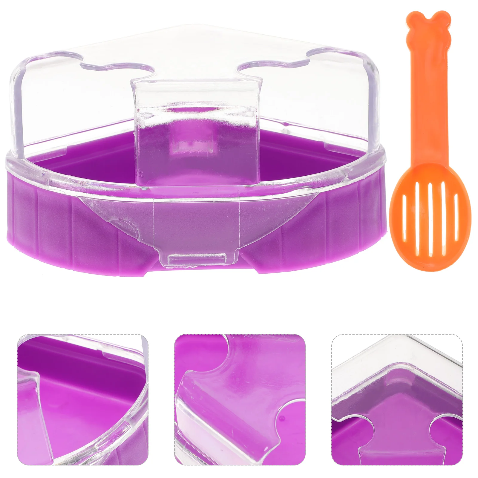 

Hamster Bath Sand Litter Box Bathroom Toilet Pet Cage Hamsters Sauna Guinea Critter Bathtub Potty Free Room Bathing Toys Bowl