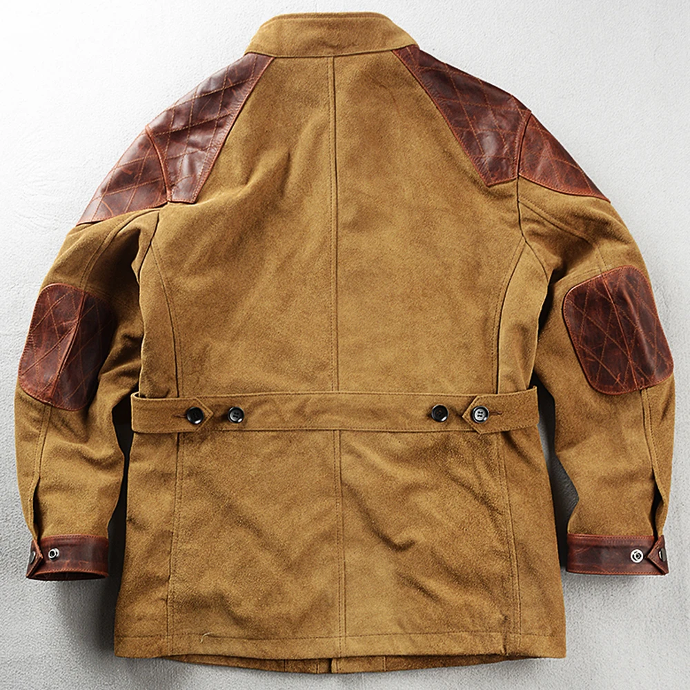 Тренчкот M65 мужской из воловьей кожи куртка натуральной одежда для охоты