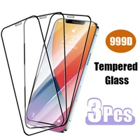 3pcs full cover tempered glass for iphone 7 8 plus 6s screen protector for iphone 11 13 14 xr xs max 12 pro mini se 2022 glass