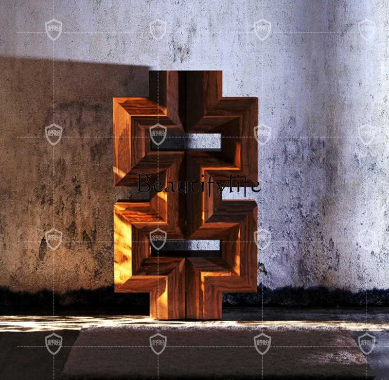 Шкаф для хранения в итальянском стиле шкафчик из черного ореха шкаф демонстрации