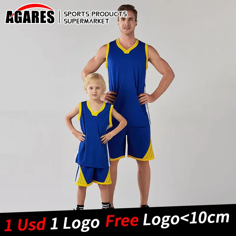 

Новый детский баскетбольный тренировочный костюм для взрослых, командная форма, тренировочный костюм без рукавов, баскетбольная майка и шо...