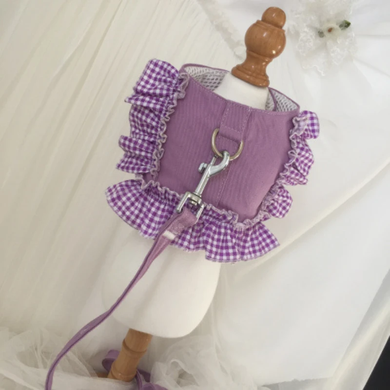 

Pet Leash Dog Harness Vest Lead Cat Puppy Doggy Chihuahua Yorkies Pomeranian Clothes Poodle Bichon Pet Products Dog Costume Rope