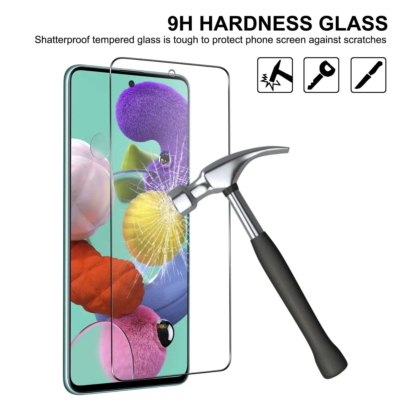 Защита экрана из закаленного стекла для Samsung Galaxy A51 5G 6 5 дюйма прозрачная слюда 9H HD