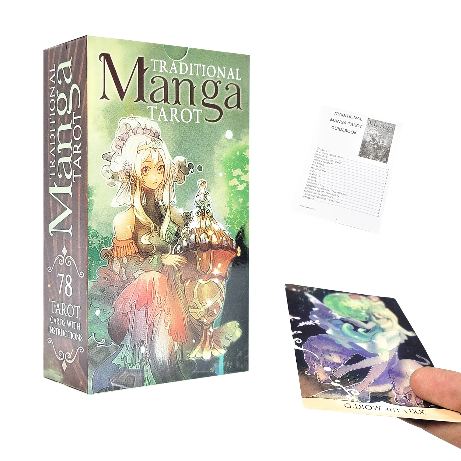 

New Tarot Traditional Manga Tarot Oracle Cards For Fate Divination Board Game Tarot For Women Girls Cards Game Board Game