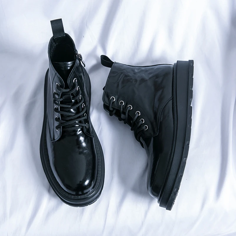 Деловые офисные ботильоны для мужчин повседневная мужская обувь модная из