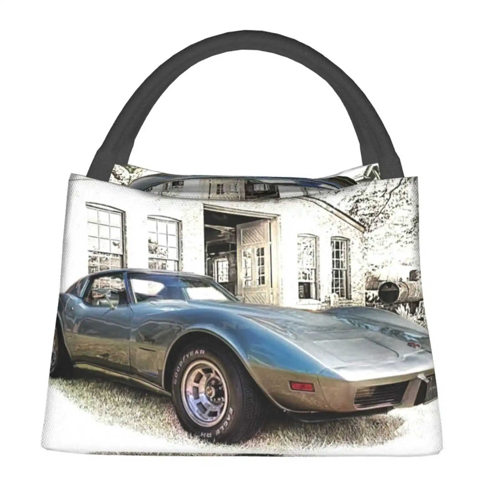 

1976 теплоизолированная сумка-холодильник Corvette Stingray для офисных работников студентов Corvette Vette Chevrolet Corvette Chevy Sports