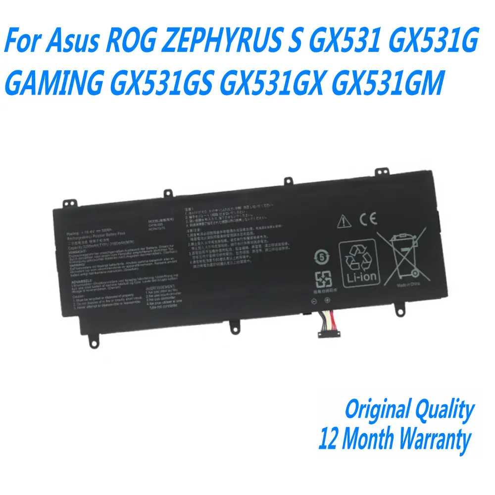 Новый аккумулятор для ноутбука 15 4 В 50WH C41N1805 Asus ROG ZEPHYRUS S GX531 GX531G GAMING GX531GS GX531GX GX531GM