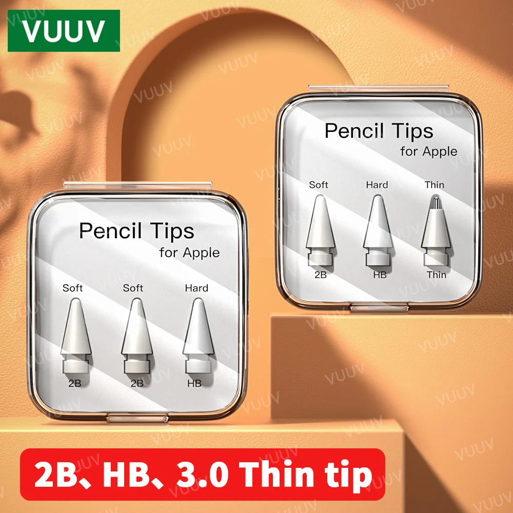 

Tips For Apple Pencil 1st 2nd Generation FOR APPL PENCIL Double Layer 2B & HB Soft and Hard Replacement Tip For Apple Pencil Nib