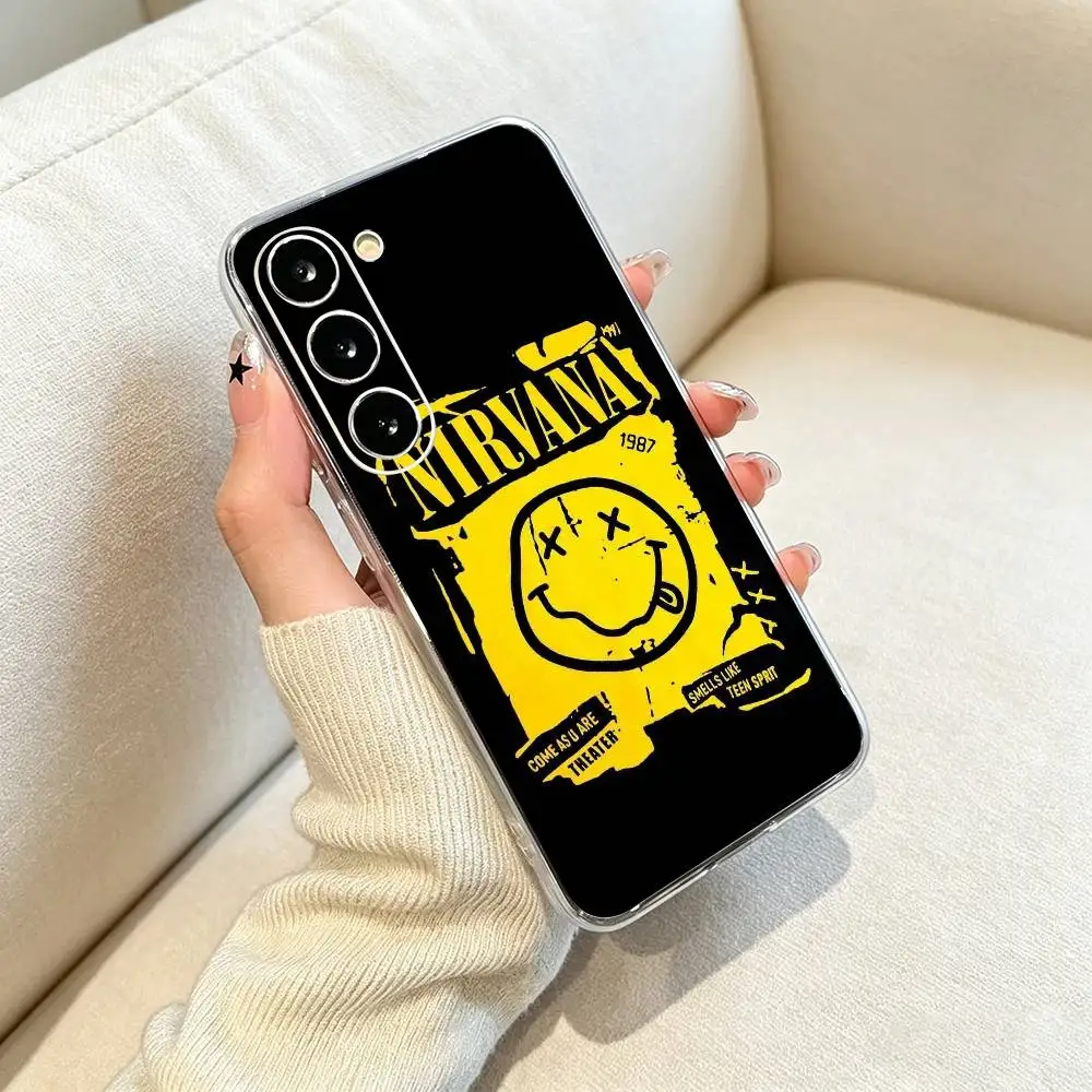 Фото Чехол для телефона N-Nirvana Rock Band Lamentably Clear из мягкого силикона для Samsung Galaxy A71, A70, A30, A52, A51, A40. №4