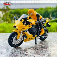 msz 118 yamaha yzf r1 original authorized simulation alloy motorcycle model die casting toy car gift collection with doll
