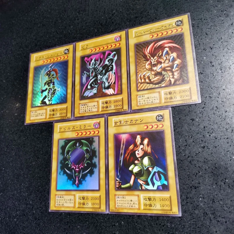 

5Pcs/set 59X86Mm Yu-Gi-Oh! Diy Self Made 1999Gb National Championship Flash Card Game Anime Collection Cards Gift Toys