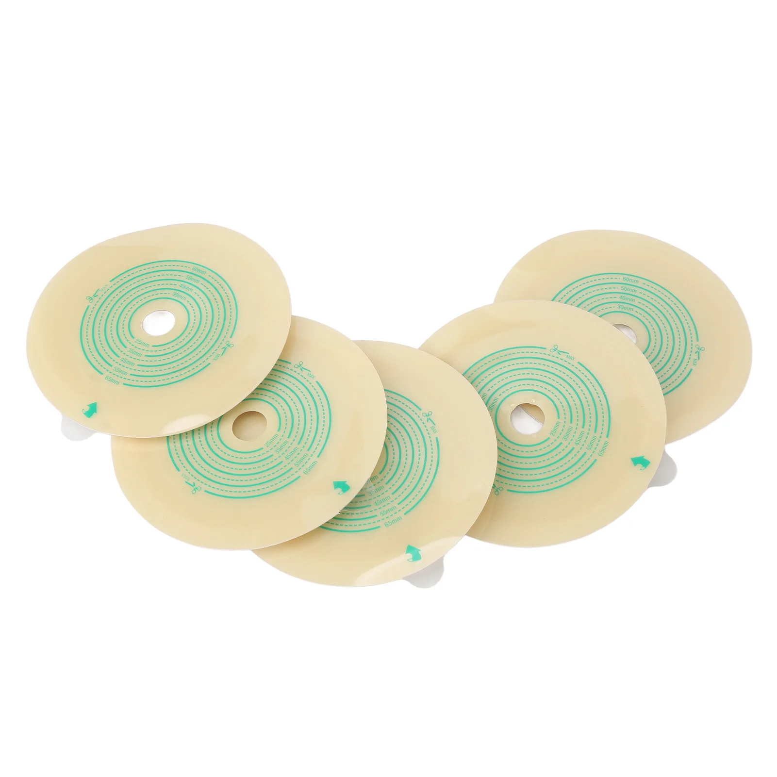 

Кольца-барьеры для мешков красостомии, Гидроколлоидные кольца-барьеры для остомии, твердые прилипающие, благоприятные для кожи, перфорированные, для коллекции выделений