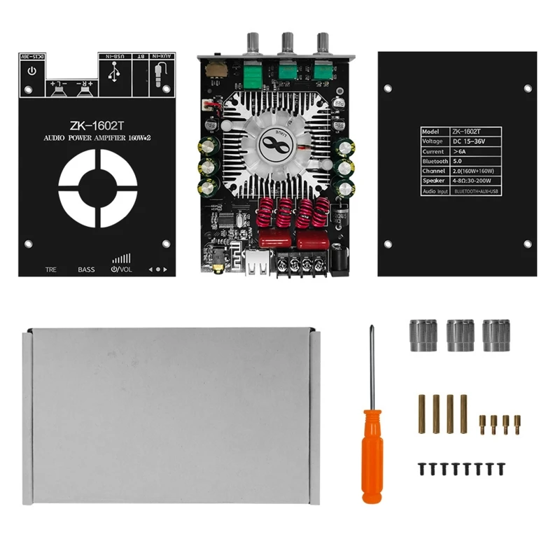 

HiFi Wireless BT 5.0 TDA7498E Digital Power Amplifier Board Stereo AMP Amplificador Home Theater for Home DIY
