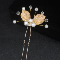 luxurious pearl bridal hair pins clips for women girl party decoration hairpins wedding handmade hair jewelry accessories