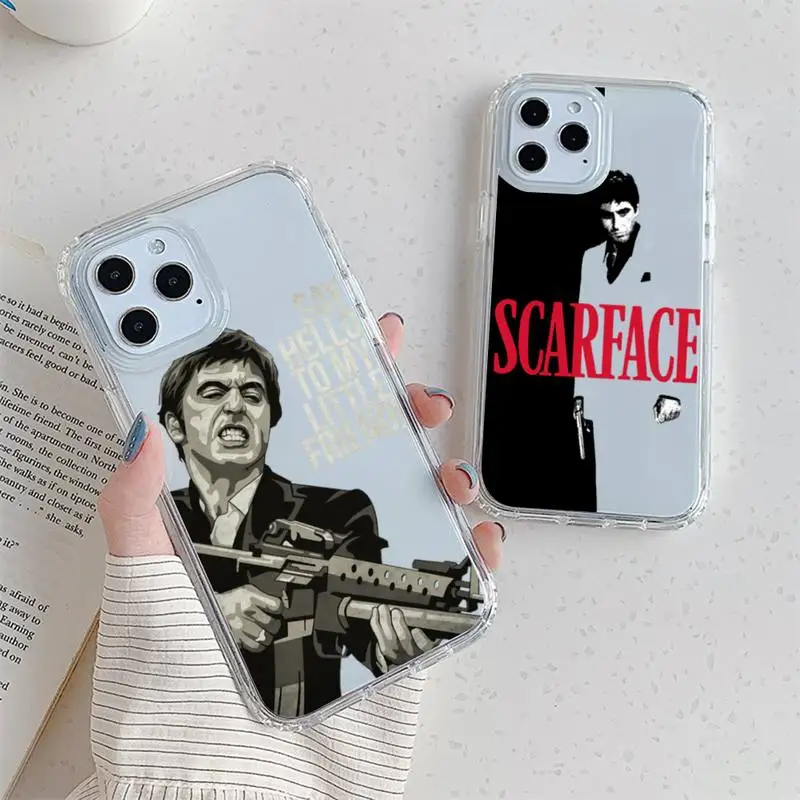 

Scarface 1983 film Phone Case For Samsung GalaxyS20 S21 S30 FE Lite Plus A21 A51S Note20 Transparent Shell