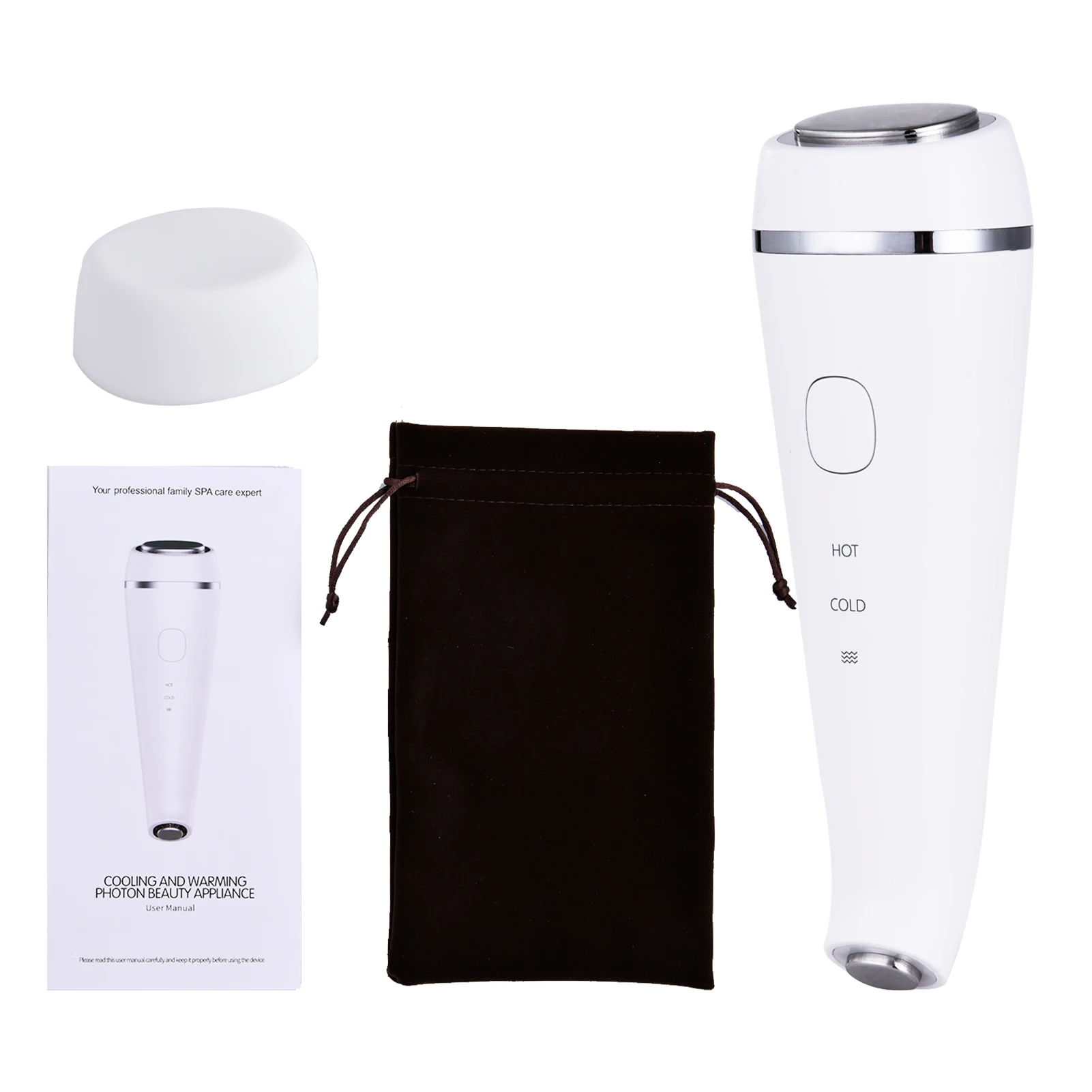 

Facial Skin Care Device Hot Cold Face Massaging Electric Beauty Tool Face Neck Skin Firming Device Face Beauty Instrument Host